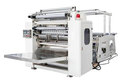 China Full Automatic Bottom Drawing V fold Facial Tissue Paper Making Machine Production Line for sale