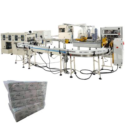 China Bundle Packing Soft Bag Drawing Facial Tissue Paper Making Machine Production Line for sale