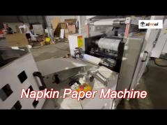 fully automatic high speed napkin paper serviette quarter folding machinery production line