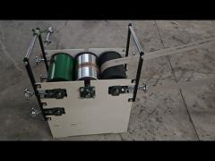Peforating and printing paper core making machine