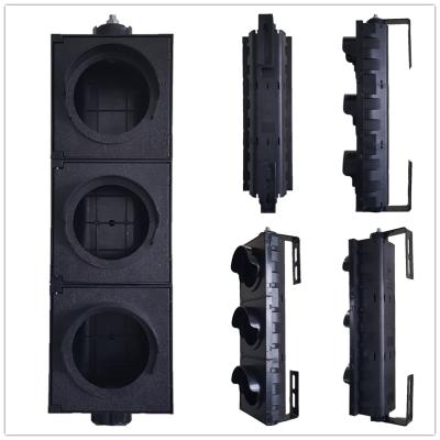 China Flip Door +Integrated Housing 3-Aspect Body 100MM Body Road Traffic Light Part Manufacturer for sale