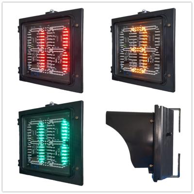 China Square Flip Door +Detachable Aspect 300MM 1-Aspect 3-In-1 RYG Timer Road Traffic Light Manufacturer for sale