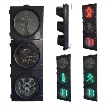 China Flip Door +Detachable Aspect 300MM 3-Aspect RG Pedestrian and RG Countdown Timer Road Traffic Light Manufacturer for sale