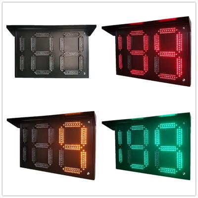 China Flip Door + 188 Two-Phase 2.5-Digit 540MM RYG Countdown Timer Road Safety Traffic Light Manufacturer for sale