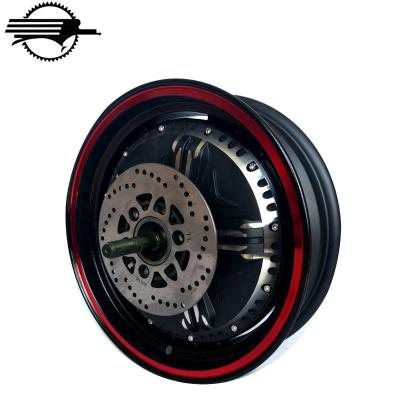 China Waterproof 12 inch 96V 4KW hub motor power wheel electric brushless motors for motorcycle for sale