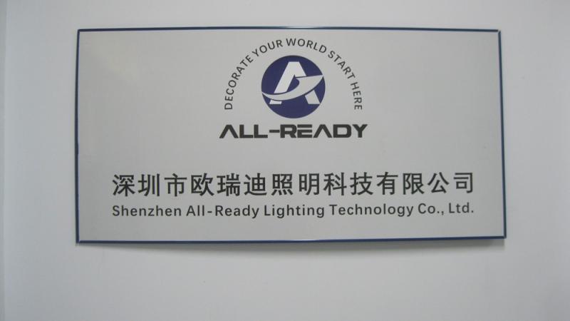 Verified China supplier - Shenzhen All-Ready Lighting Technology Co., Ltd.