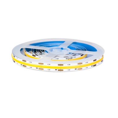 China Indoor No Dots High Density Flip Chip Led 2700k 10w 24v Flexible COB FOB Led Strip Light Warm White for sale