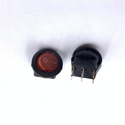 China Home Appliances & Consumer Electronics& Wholesale medical machine on off 6A 250V JS-606-4AL-Q-RB-5H round copper 2 gears 3pins waterproof rocker switch for sale