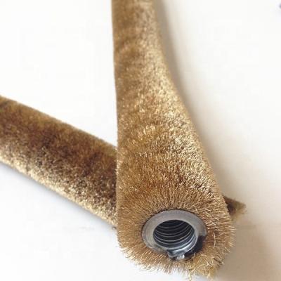 China Horse Spiral Hair Sisal Brush Stainless Steel Wire Roller Band Spring Brass Spiral Cleaning Brush for sale