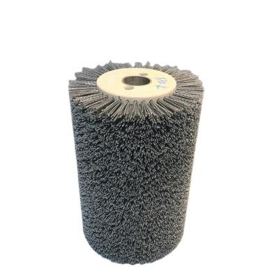 China Industrial Rotary Roller Cylinder Carbide Steel Wire Roller Cleaning Brush Nylon Cleaning Brush Band Round Cylinder Spring Spiral Polisher and Polishing Brush for sale