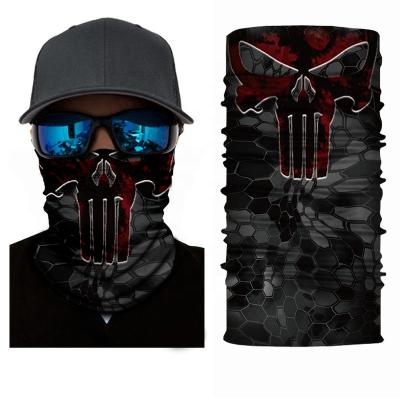 China Wholesale Nahtlose Multi Dust Headwear Fashion Use Polyester Head Band Skull Bandana for sale