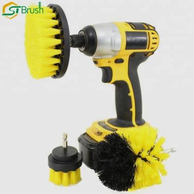 China Disc Rotary Brush Nylon Cleaning Drill Brush For Floor Electric Sofa Carpet Set Dusting Grout Scrub Attachment for sale