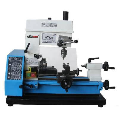 China Repair shops machinery 3 in 1 mill drill press hobby AT125 mini lathe combo machine for hobby users for sale