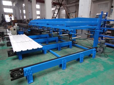 China Tipo conducido de cadena apilador auto para el rollo trapezoidal de la hoja que forma la máquina en venta