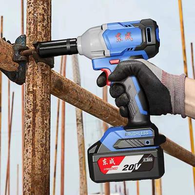 China 4.0ah*2/6.0ah*1 electric brushless impact wrench with led DCJZ05-13 (EM TYPE) for sale