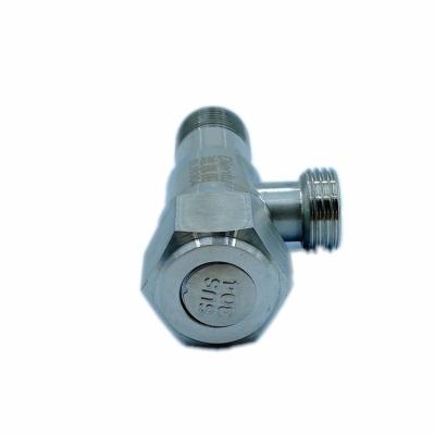 China Wholesale Modern and High Quality Hexagon Wheel 304 Angle Water Valve for Bathroom and Kitchen for sale