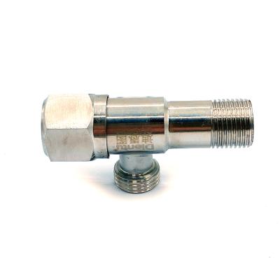 China Modern factory direct 304 stainless steel hexagon wheel angle valve coil is made of pure copper for sale