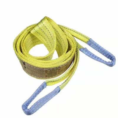 China Durable Wear-Resistance Wholesale One Way Lifting Endless Webbing Sling 3t 5m Polyester Made Flat Round Webbing Lifting Sling for sale