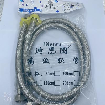 China Chinese Made In China Long Service Life Convenient Stainless Steel 304 Wire Braided Hose For Bathroom for sale