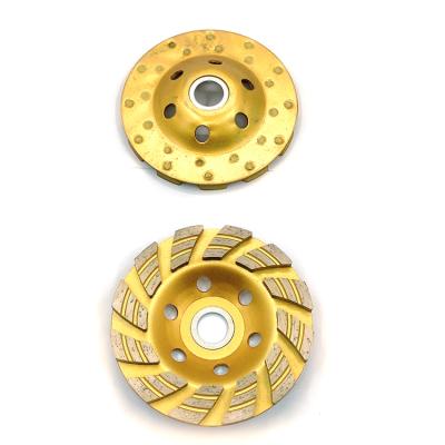 China Suitable for all kinds of concrete 2021 latest high quality Matrix back adopts broken flat design Diamond Cup Grinding Wheel for sale