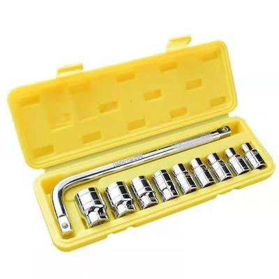 China Usage: Hot Seller 10 Piece 1/2 Inch Socket Set Socket Wrench Auto Repair Kit for sale