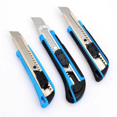 China Open Manufacturer Wholesaler Slide 18mm Large Art Knife Multi - Function Heavy Wallpaper Knife - Coated Art Knife for sale