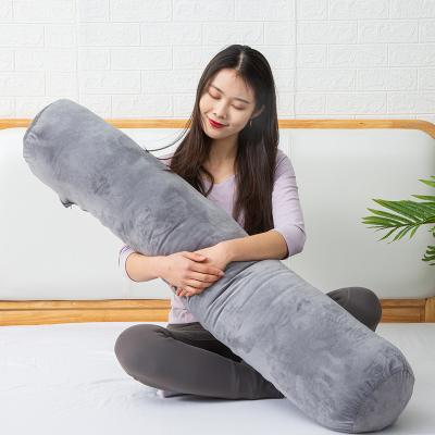 China PORTABLE High Quality Cylinder Pillow Bump Cylindrical Lumbar Support Pillow for sale