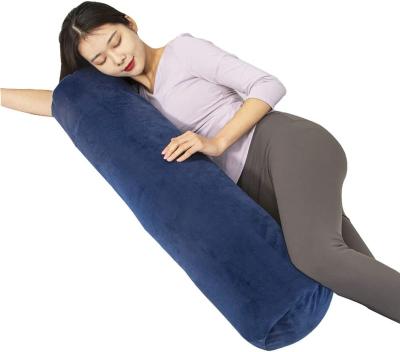 China PORTABLE Factory Price Round Cylindrical Bolster Cervical Pillow Cylinder Roll Sleeping Pillow for sale