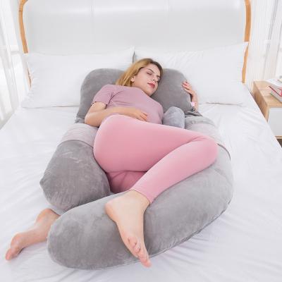 China Hot Selling Therapy Full U-Body Removable Blanket With Zipper Support Pregnant Women Nursing Sleep Pregnancy Maternity Pillow for sale