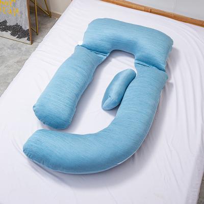 China Hot Selling Therapy Full U-Body Removable Blanket With Zipper Support Pregnant Women Nursing Sleep Pregnancy Maternity Pillow for sale