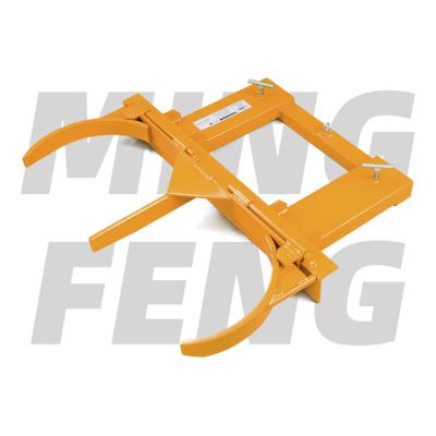 China Universal machinery repair shops mingfeng MDGD-55-D drum grabber turnout drum bracket for forklift oil drum lifting clamp for sale