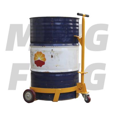 China Hotels mingfeng portable heavy duty manual hand truck 450 kilograms 200 liters oil drum cart plastic drums tool for sale