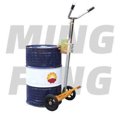 China mingfeng hand drum trucks hotels portable heavy duty hand trolley oil drum steel dispensing lifters for sale