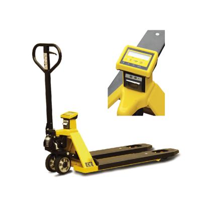 China Hotels mingfeng hydraulic hand pallet jack truck 2000KG with ladder for sale