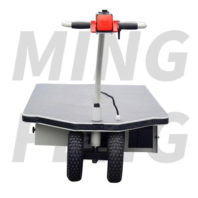 China Muti-function mingfeng push cart platform popular fully automatic electric powered flatbed trolley mobile for sale