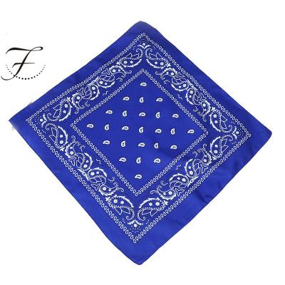 China News Fashion Double Side Print Bandana Square Wrap Silk Head Scarf Fashionable High Quality Super Ladies Satin FIONA RTS Square Scarf for sale