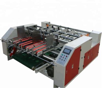 China Food QH-Double Pcs Corrugated Carton Box Folder Gluer Making Machine for sale