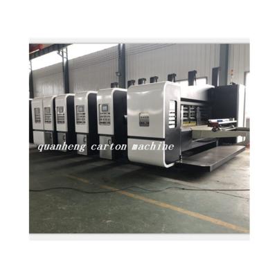 China QH Factory Corrugated Cardboard Lead Edge Slotter Printer with Flexo Stacker/Printer Machine for sale