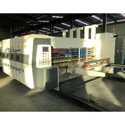 China Corrugated Box QH Cardboard Lead Edge Flexo Printer Rotary Die Slotter Cutter Machine for sale