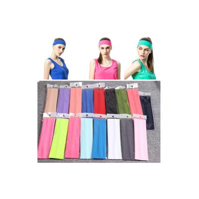 China / High Quality Popular Logo Headband Wholesale Custom Hair Band Women Cotton Sports Girl Yoga Headband for sale