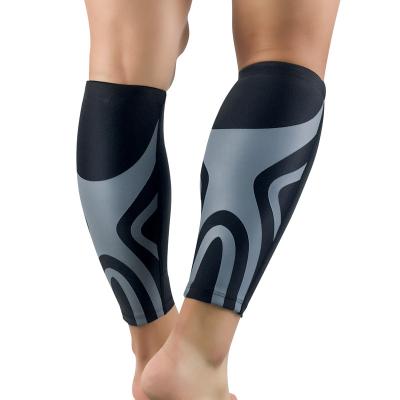 China Custom Plastic Football Shin Guard Football Calf Sleeve Elasticity Whole Price Breathable Adjustable Sale Sublimation for sale