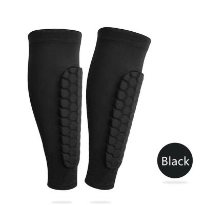 China Breathable Discounted Custom Football Shin Guard Shin Straps Sleeve Protector Adjustable Elasticity Item Neoprene Compression Football Calf Calf Pads for sale