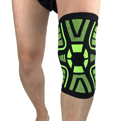 China Supply Wholesale Retail Sports Protection Amazon Compression Knee Pads Elastic Knitted Knee Support With Belt Sports Safety 3m Compression for sale