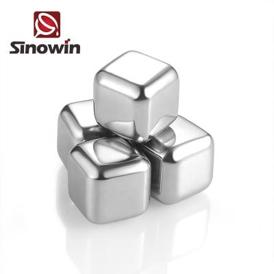 China Sustainable Stainless Steel Cooling Reusable Ice Cubes Metal Ice Cubes For Drinks for sale