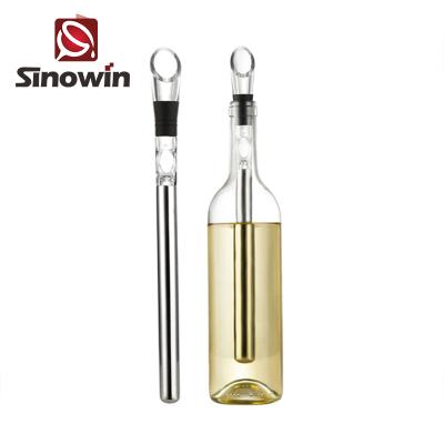 China Disposable Wine Fridge Stainless Steel Wine Bottle Cooler Stick With Aerator for sale