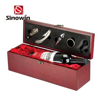 China 2021 Viable Factory Price Wine Vending Props Set Wine Bottle Gift Box Corkscrew for sale