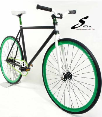 China Hi-ten steel smile elements bike and 30mm wheel fixed gear bike parts for sale