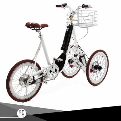 China New design steel 20 inch mini electric tricycle ebike city for city bike electric bike urban cycling mini for sale