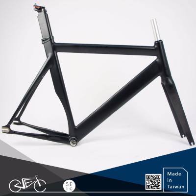 China NEW Design Track Bike Fixed Gear Bicycle Frameset Alloy Racing Bike Frame Set for sale