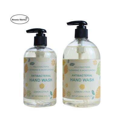 China Basic Cleansing Liquid Whitening Soap Moisturizing Hand Soap Liquid Lemon Citrus Scented Hand Marked Soap for sale